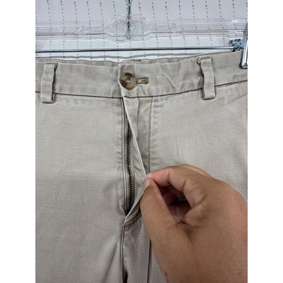 Vineyard Vines Mens Slacks Sz 33 Khaki Tan Straight Leg Chino Classic Preppy - Picture 3 of 10